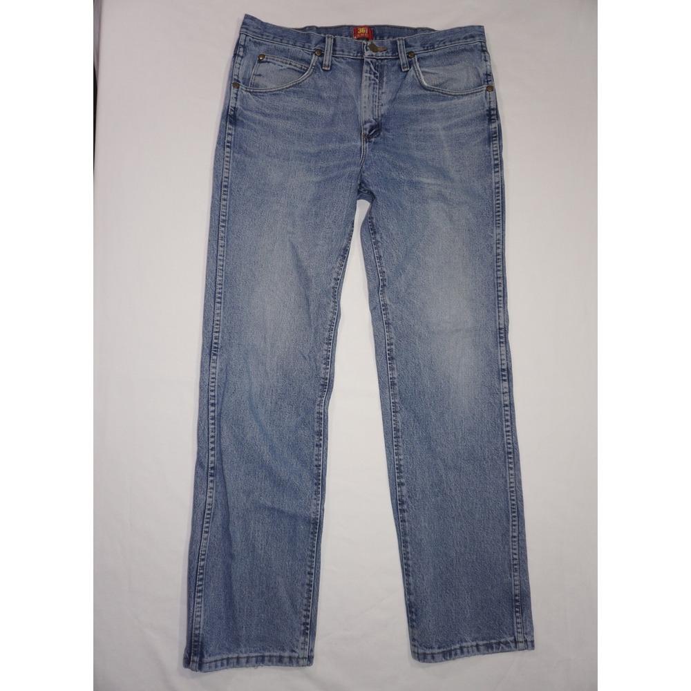 Wrangler 33x32 Slim Fit Blue Denim Jeans 36MWZDS Cowboy Cut